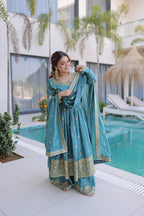 Premium Super Silk Sharara Set with Dupatta for Women – Designer Festive Outfit