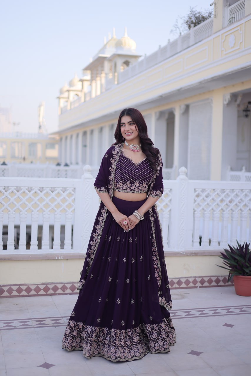 Premium Fox Blooming Lehenga Choli with Dupatta for Women – Wedding & Party Wear Set