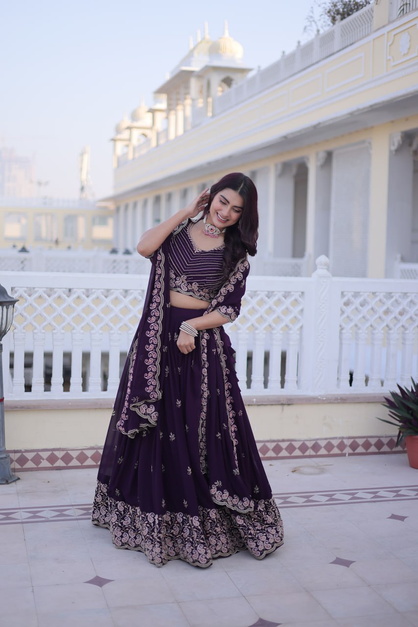Premium Fox Blooming Lehenga Choli with Dupatta for Women – Wedding & Party Wear Set