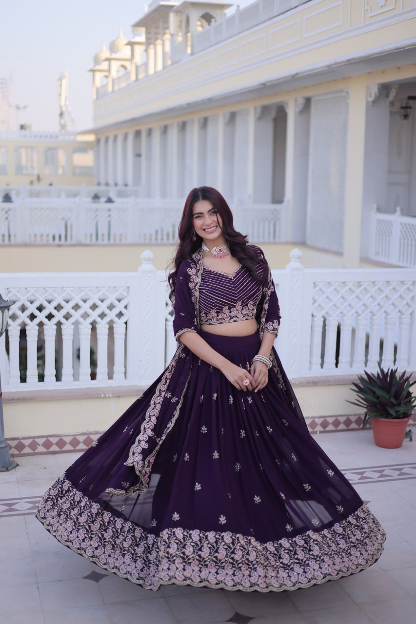 Premium Fox Blooming Lehenga Choli with Dupatta for Women – Wedding & Party Wear Set