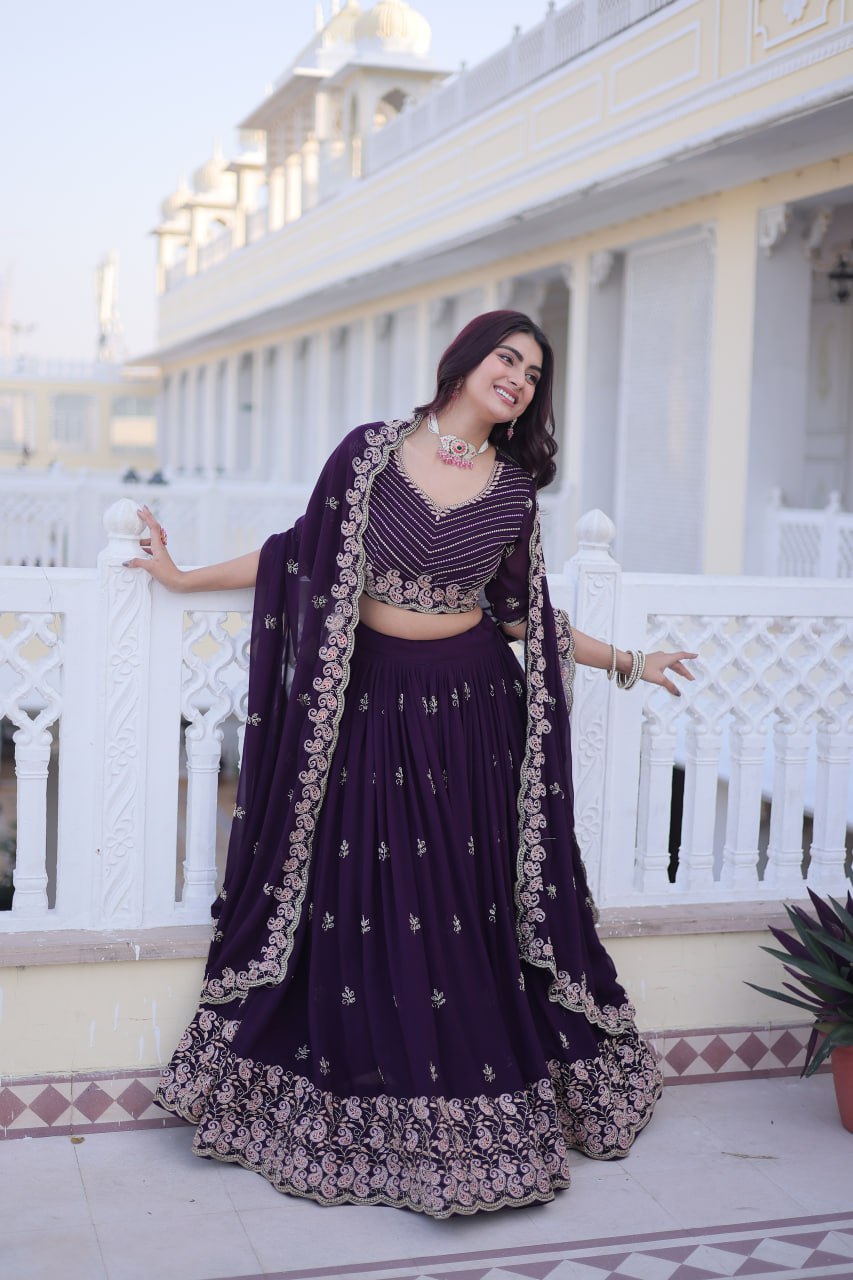 Premium Fox Blooming Lehenga Choli with Dupatta for Women – Wedding & Party Wear Set