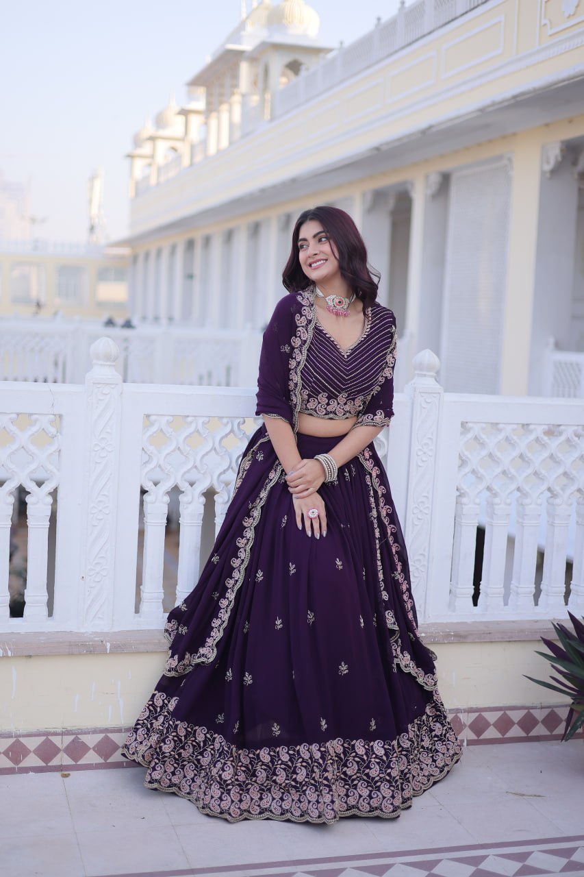 Premium Fox Blooming Lehenga Choli with Dupatta for Women – Wedding & Party Wear Set