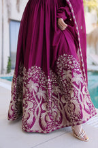 Readymade Designer Gown with Dupatta for Women - Party Wear Dress