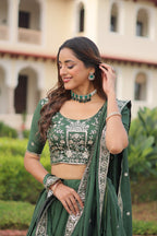 Premium Vichitra Silk Lehenga Choli Set for Women – Party Wear Outfit