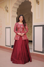 Premium Designer Lehenga Choli Set for Women – Pure Vichitra Fabric Party Wear Ethnic Outfit