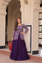 Premium Designer Lehenga Choli Set for Women – Pure Vichitra Fabric Party Wear Ethnic Outfit