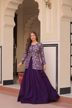 Premium Designer Lehenga Choli Set for Women – Pure Vichitra Fabric Party Wear Ethnic Outfit