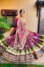 Navratri Special Muslin Cotton Lehenga Choli with Real Mirror Work And Dupatta