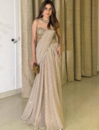 Ready to Wear Mirror Work Party Wear Saree