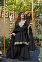 Ivory Sheeshmahal Sharara Set

