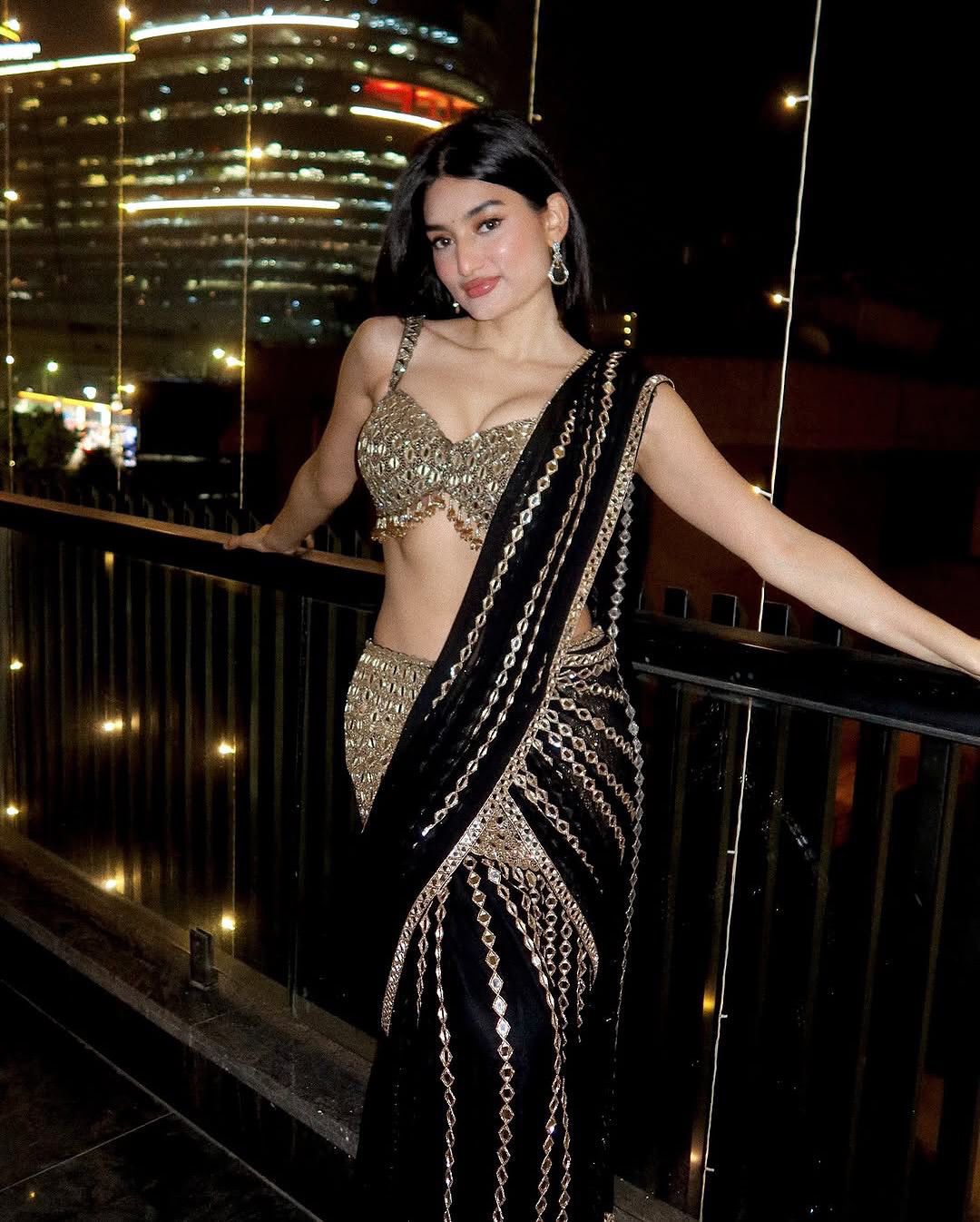 Ready to Wear Real Mirror Work Saree