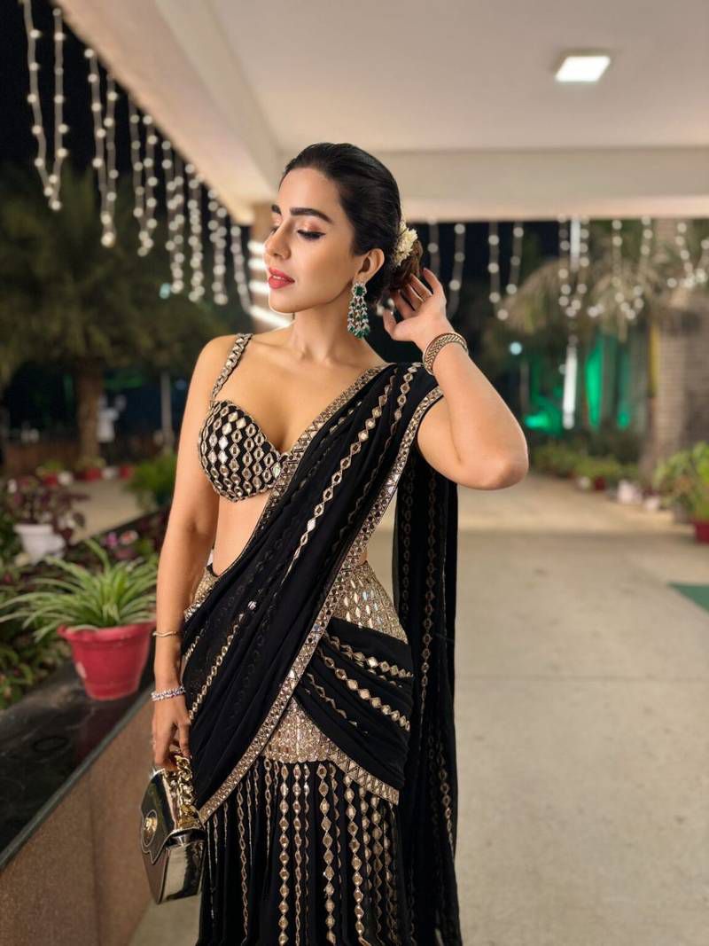 Ready to Wear Real Mirror Work Saree