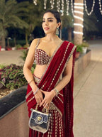 Ready to Wear Real Mirror Work Saree