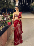Ready to Wear Real Mirror Work Saree