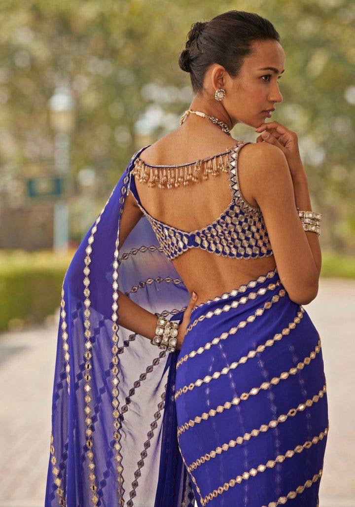 Ready to Wear Mirror Work Saree