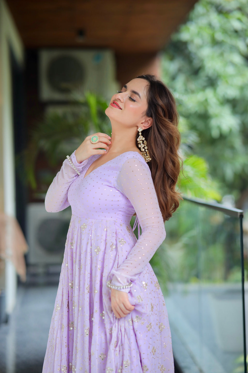 Luxury Embroidered Anarkali Suit Set with Dupatta
