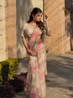 Premium Floral Silk Saree