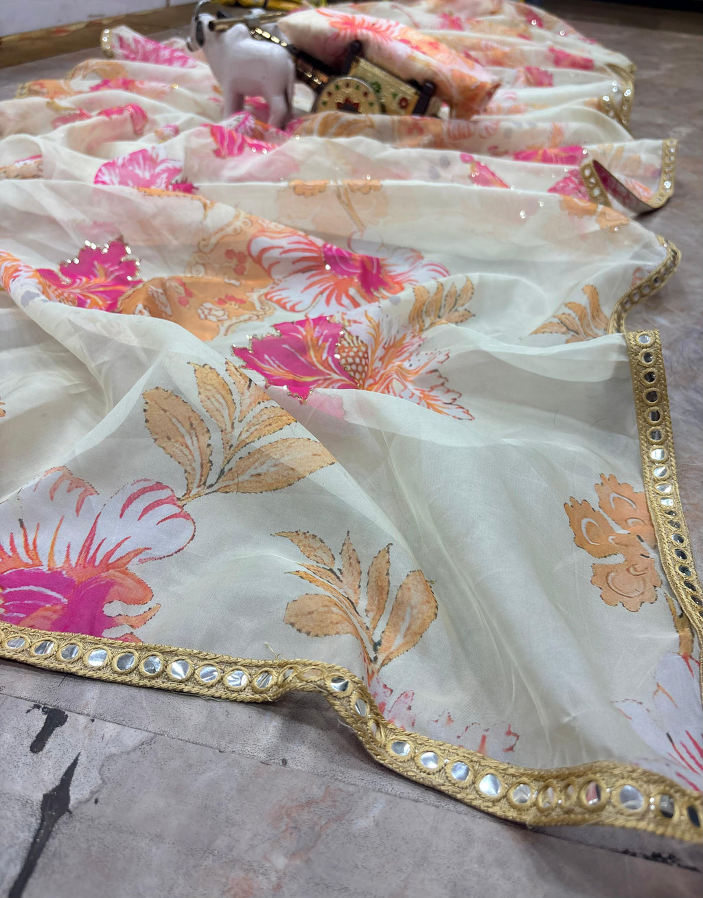 Premium Floral Silk Saree