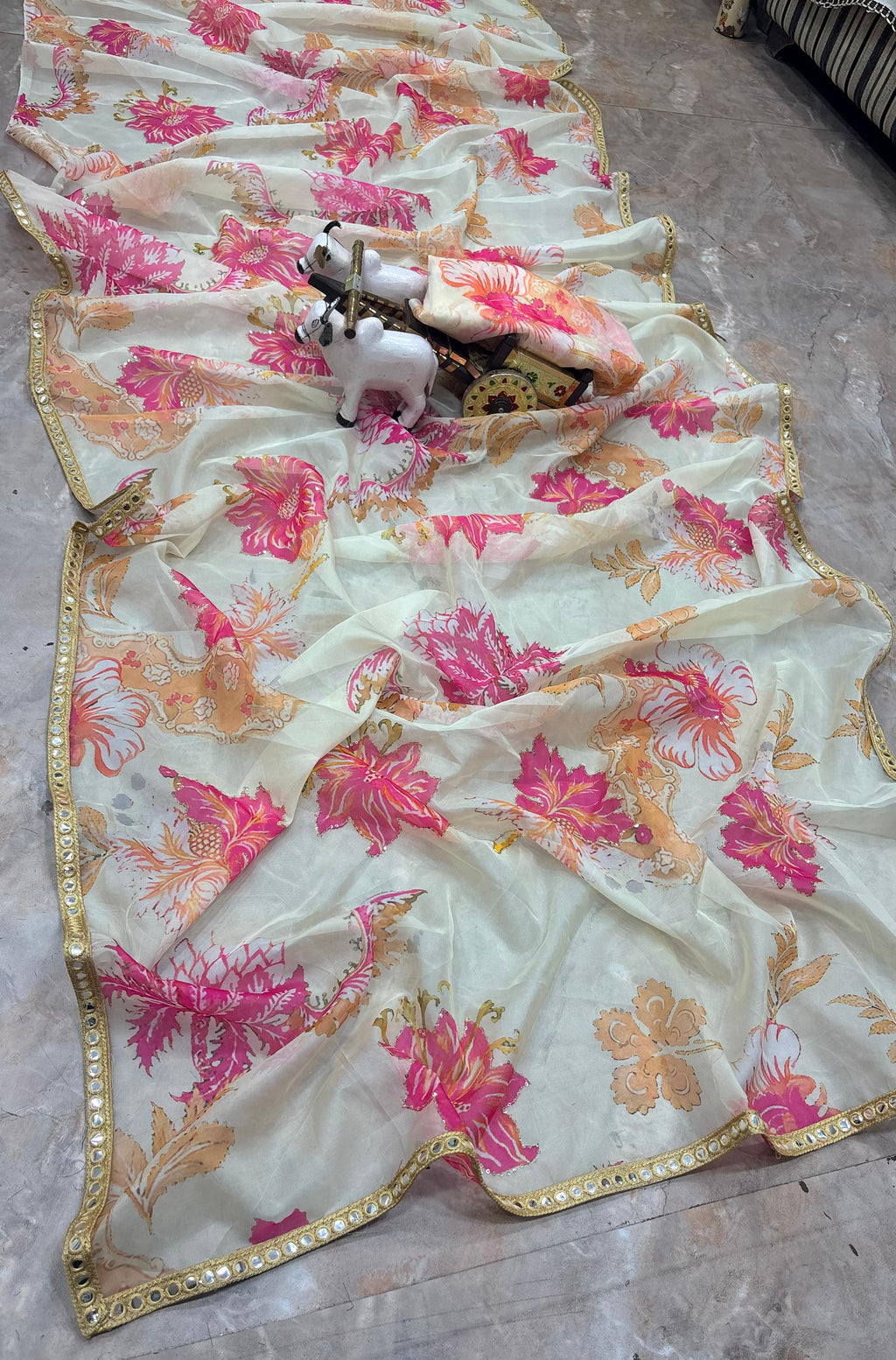 Premium Floral Silk Saree