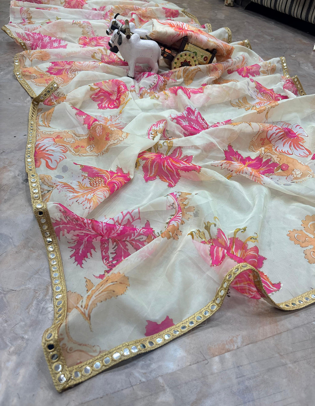 Premium Floral Silk Saree