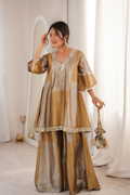 Sharara Set with Batwa for Women – Designer Mirror Work Festive Outfit