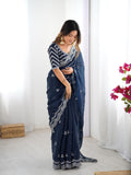Premium Designer Jimmy Choo Embroidered Saree for Women