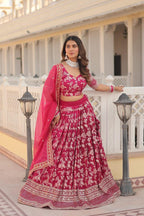 Premium Designer Viscose Jacquard Lehenga Choli with Embroidered Dupatta