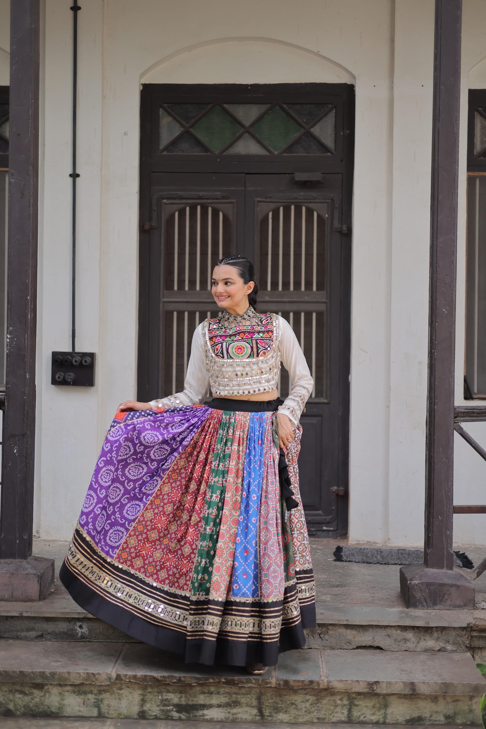 Navratri style Printed Lehenga Choli Set
