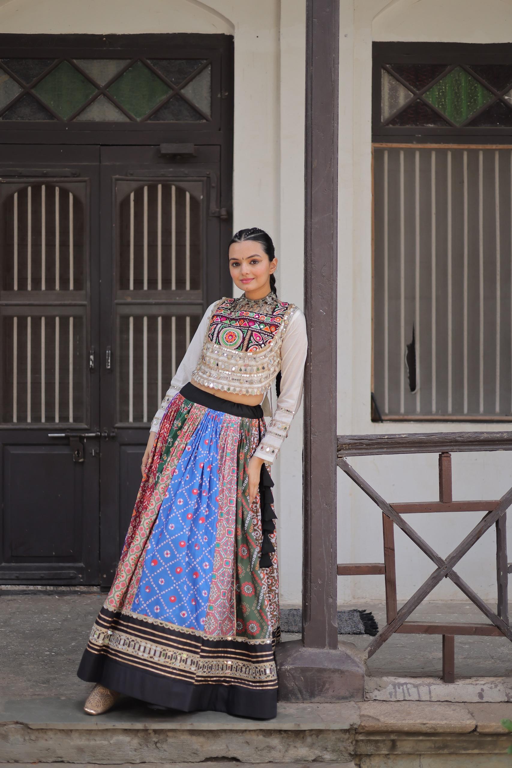 Navratri style Printed Lehenga Choli Set