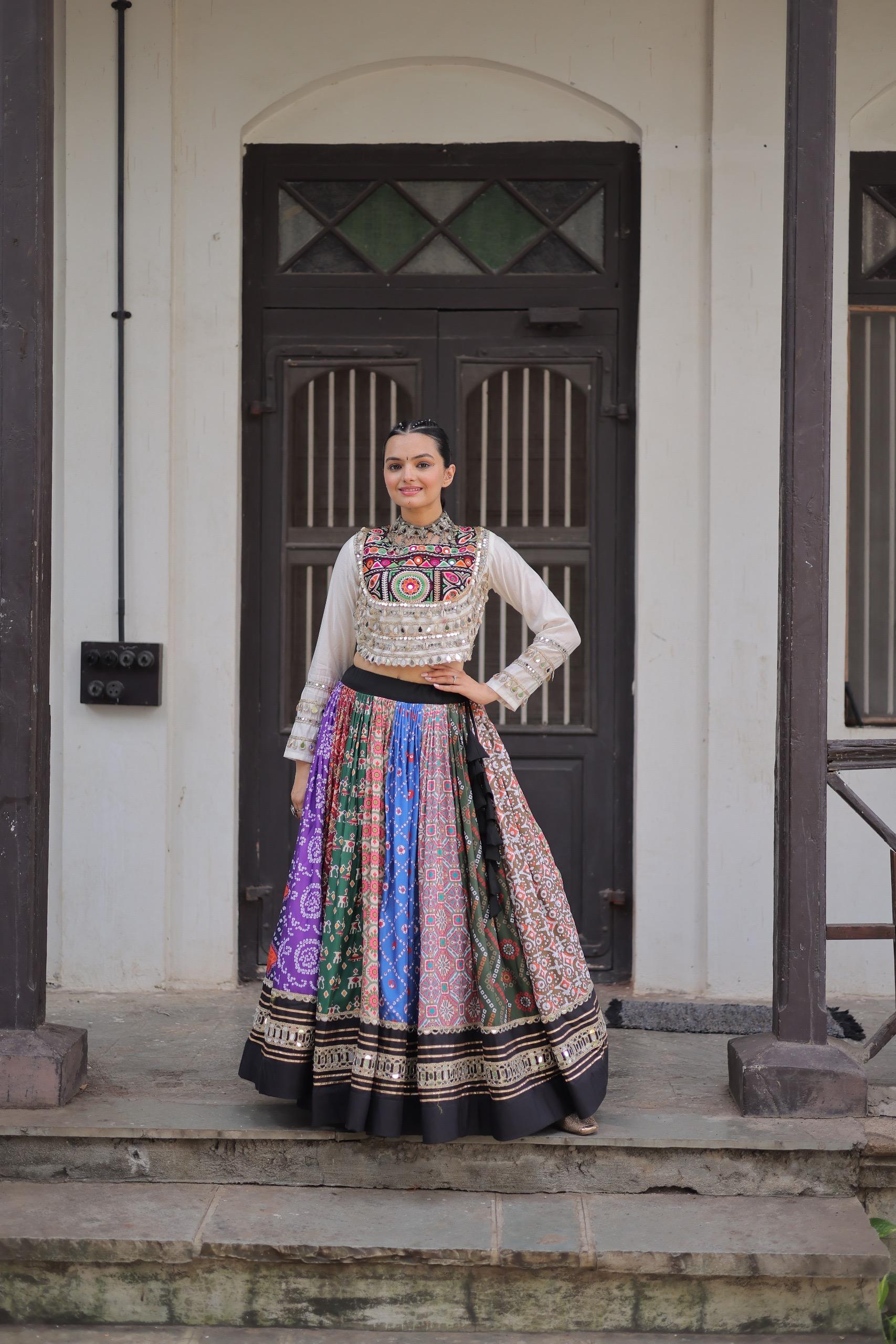 Navratri style Printed Lehenga Choli Set