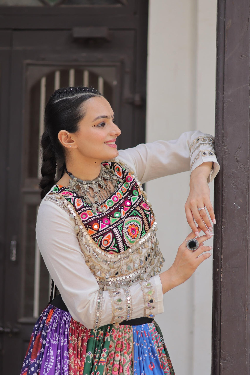 Navratri style Printed Lehenga Choli Set