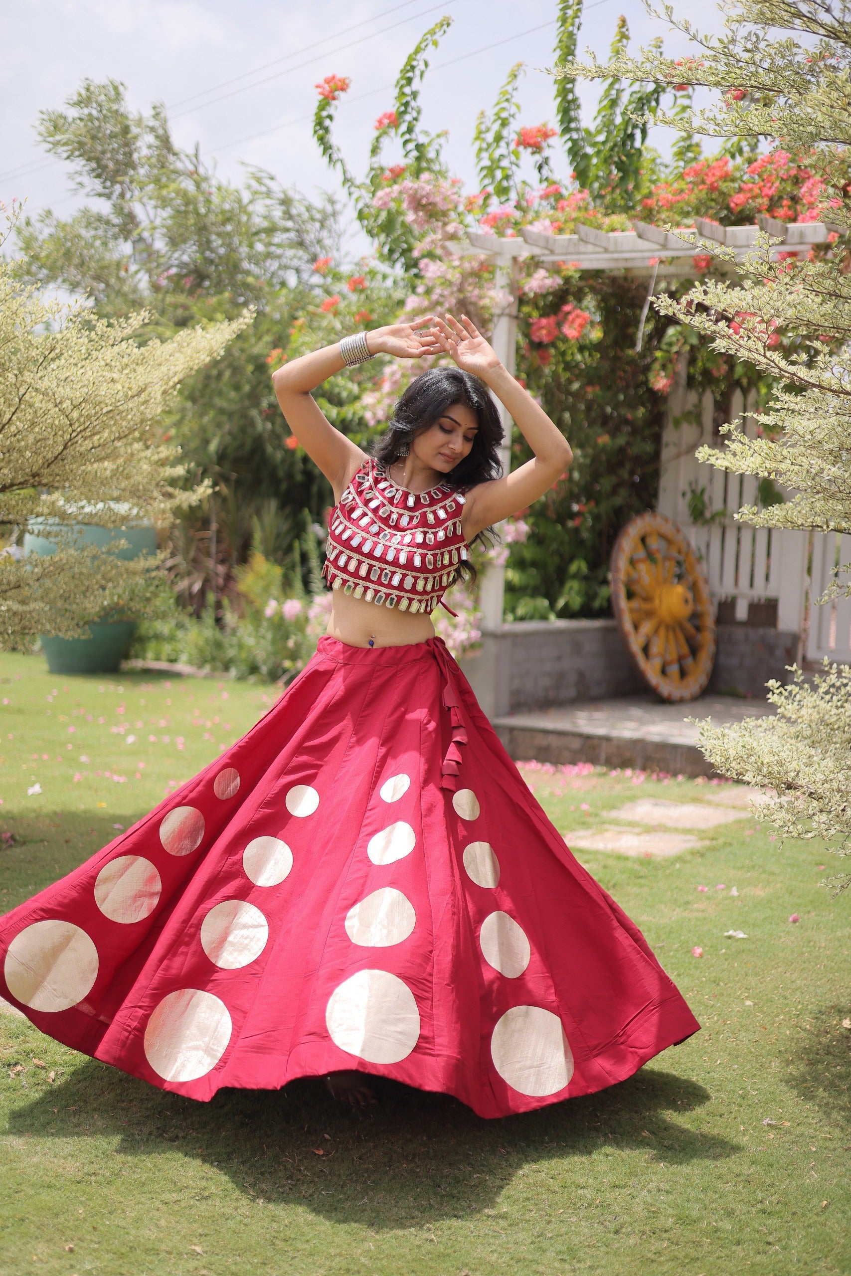 Navratri Silk Lehenga Choli Set