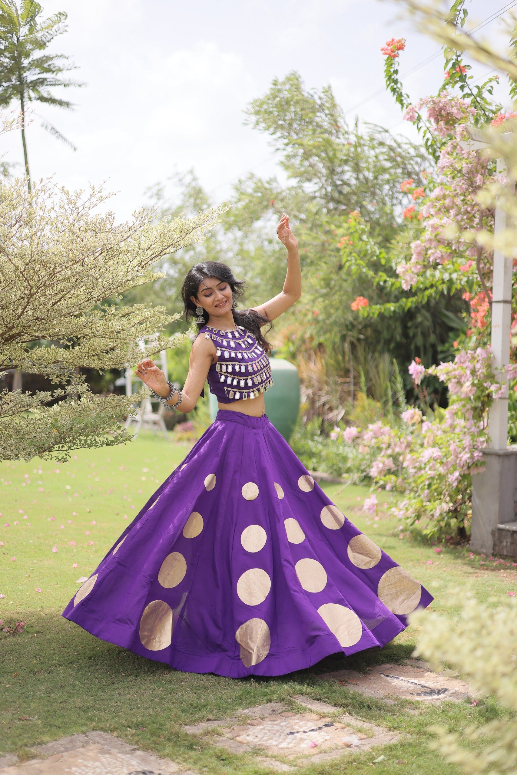 Navratri Silk Lehenga Choli Set