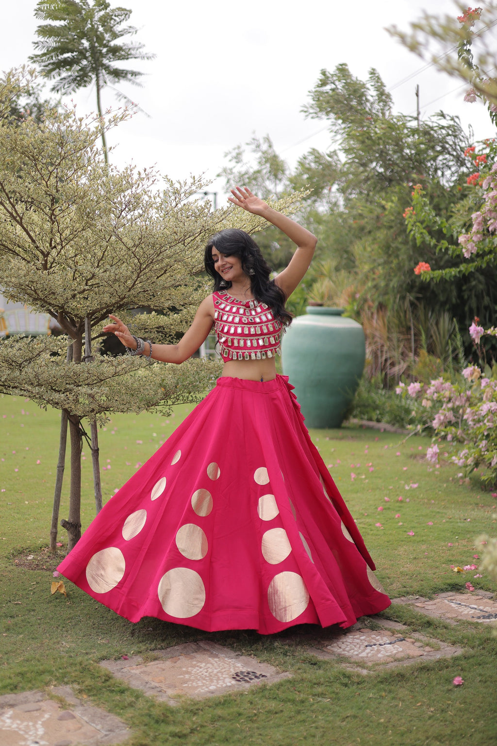 Navratri Silk Lehenga Choli Set