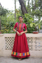 Navratri Gown with Mirror Work
