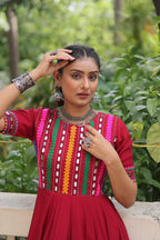 Navratri Gown with Mirror Work