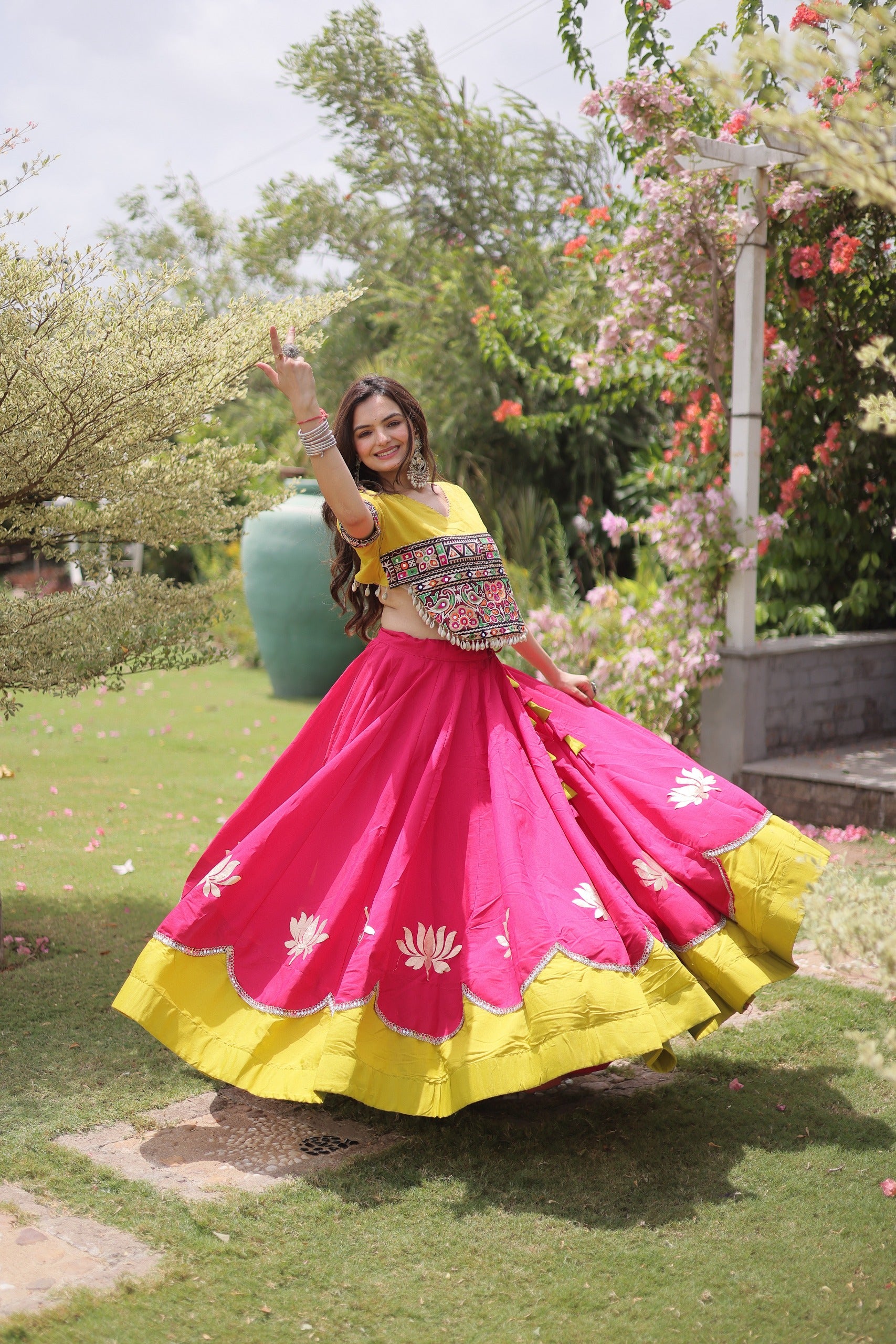 Designer Navratri Lehenga Choli Set
