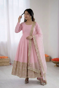 Premium Six Color Embroidered Anarkali Suit Set with Dupatta