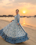Premium Embroidered Faux Georgette Anarkali Suit Set with Dupatta