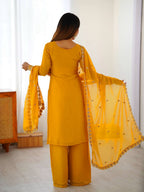 Premium Designer Faux Georgette Embroidered Salwar Suit Set