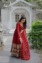 Premium Embroidered Gown with Dupatta - Wedding Outfit