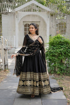 Premium Embroidered Gown with Dupatta - Wedding Outfit