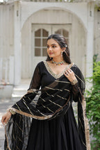 Premium Embroidered Gown with Dupatta - Wedding Outfit