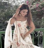 Premium Floral Anarkali Suit Set with Dupatta | Party Wear Outfit