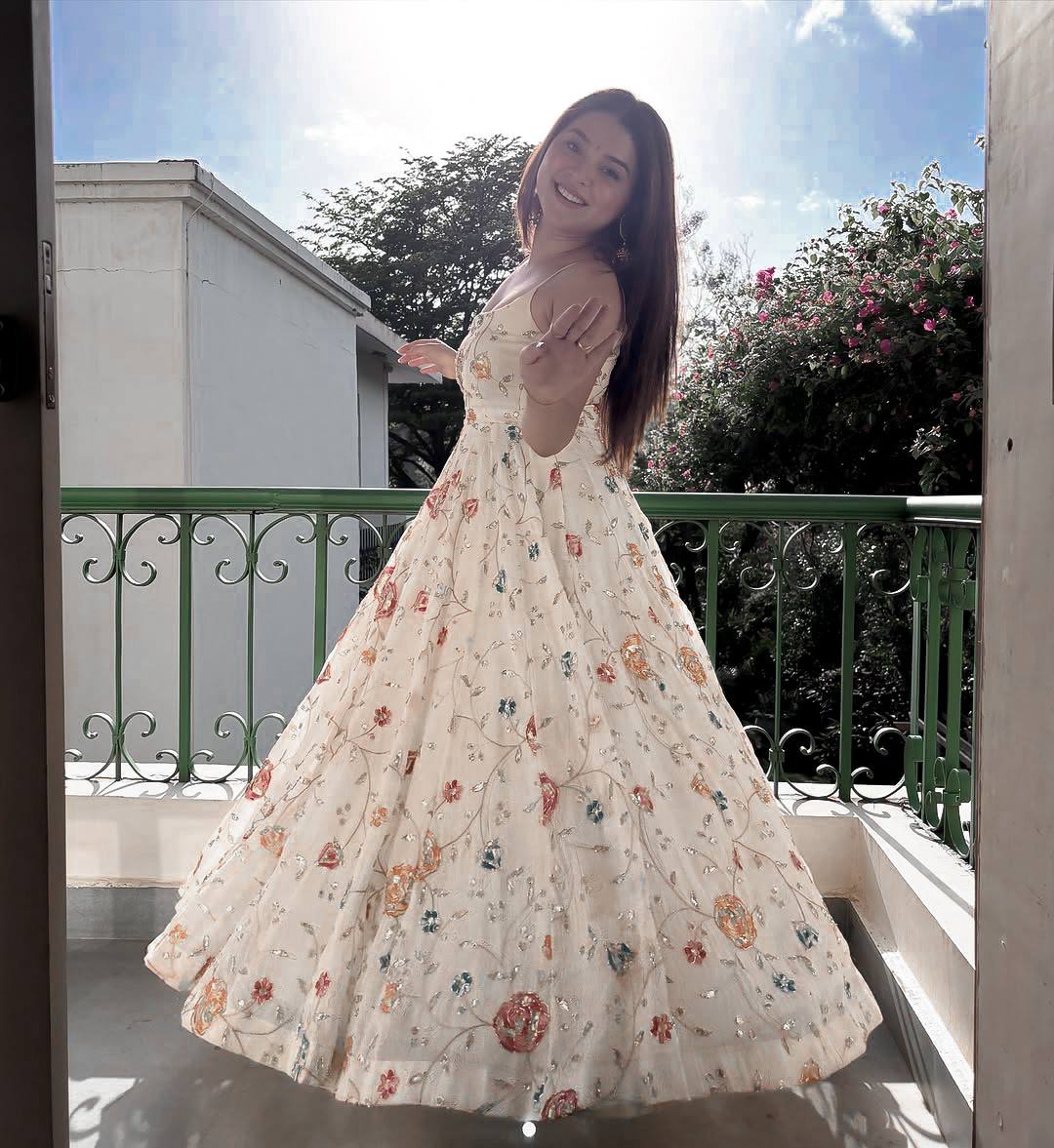 Premium Floral Anarkali Suit Set with Dupatta | Party Wear Outfit