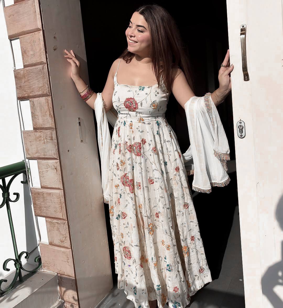 Premium Floral Anarkali Suit Set with Dupatta | Party Wear Outfit