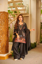 Premium Designer Farshi Plazo Suit Set with Dupatta