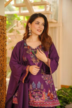 Premium Designer Farshi Plazo Suit Set with Dupatta