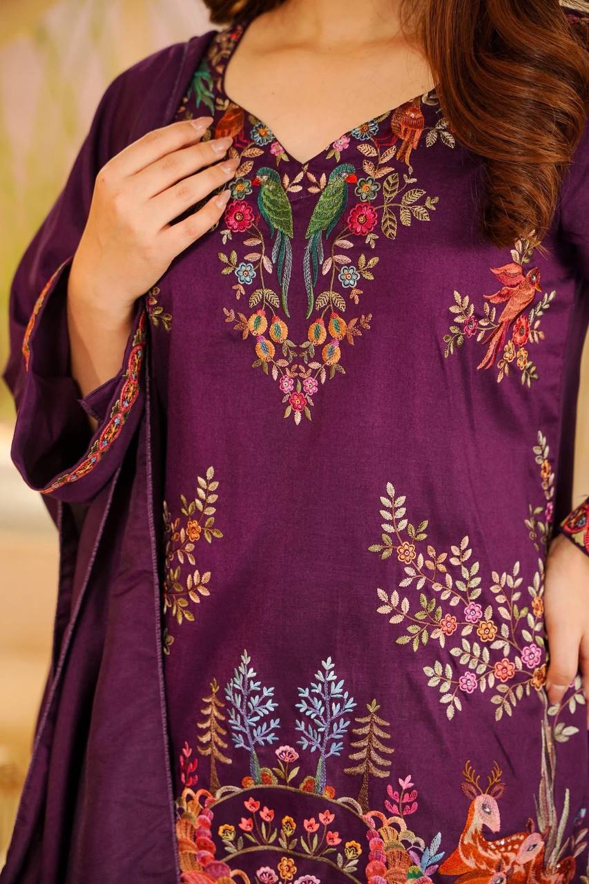 Premium Designer Farshi Plazo Suit Set with Dupatta