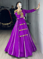 Purple Navratri Lehenga Cord Set